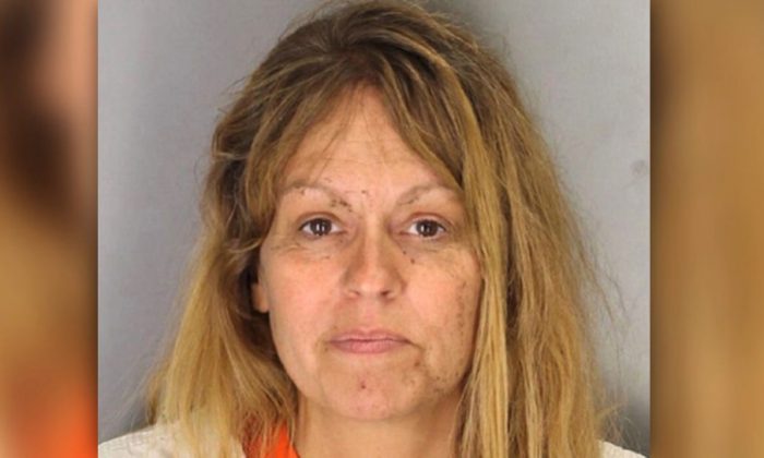 Police booking photo for Sherri Renee Telnas, 45, of Porterville, Calif. (Tulare County Sheriff's Office )