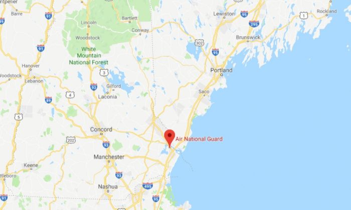 Police and other emergency services in New Hampshire are responding after reports emerged of an active shooter at Pease Air National Guard Base near Portsmouth (Google Maps)