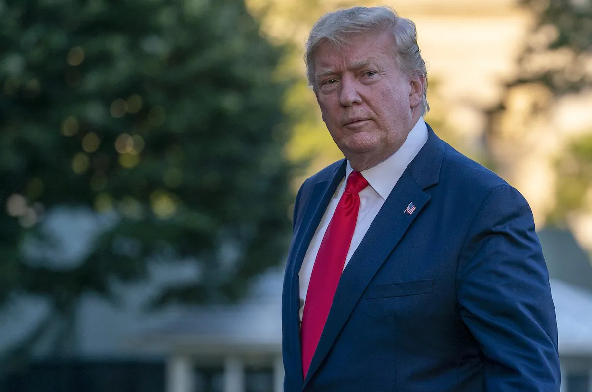 President Donald Trump walks off Marine One at the White House after spending the weekend at the G20 Summit and meeting Kim Jong Un, in the DMZ in Washington on June 30, 2019. (Tasos Katopodis/Getty Images)