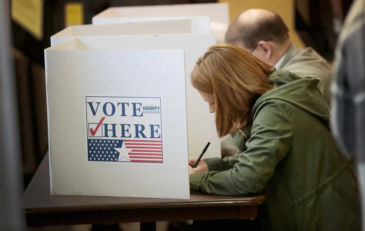 Voters cast ballots at a polling place in Kirkwood, Miss., on Nov. 6, 2018. (Scott Olson/Getty Images)