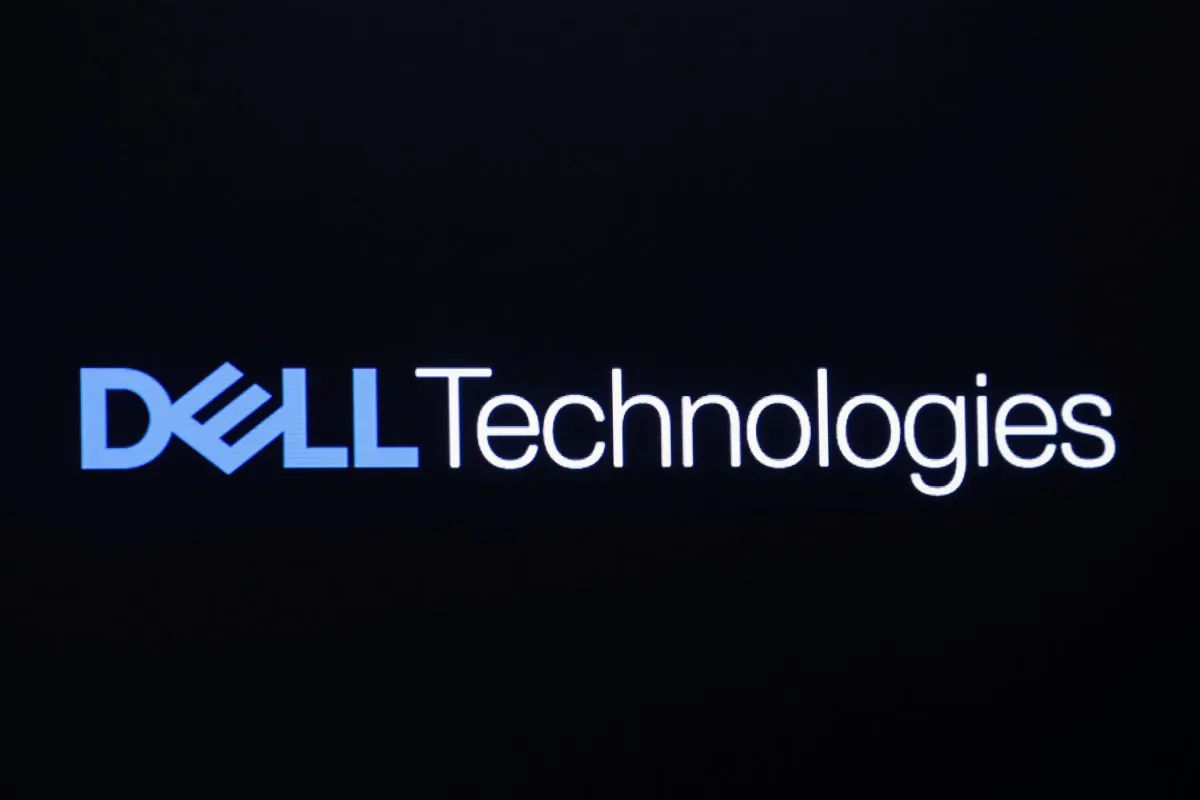 The logo for Dell Technologies Inc. is displayed on a screen on the floor of the New York Stock Exchange (NYSE) in New York on Jan. 10, 2019. (Brendan McDermid/Reuters)