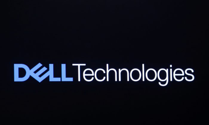 The logo for Dell Technologies Inc. is displayed on a screen on the floor of the New York Stock Exchange (NYSE) in New York on Jan. 10, 2019. (Brendan McDermid/Reuters)