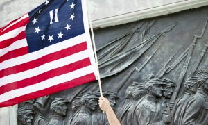 Online Auction Bids for Nike Air Max Shoes With Betsy Ross Flag Top $8,000