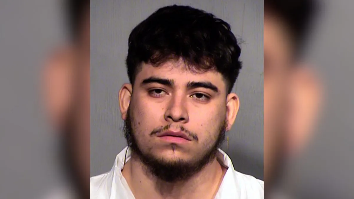 Mugshot released by the Maricopa County Sheriff's Office shows 24-year-old Brandon Andres Bautista Torres from California. (Maricopa County Sheriff's Office)