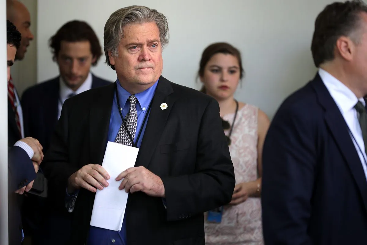 Steve Bannon at the White House on June 1, 2017. (Chip Somodevilla/Getty Images)