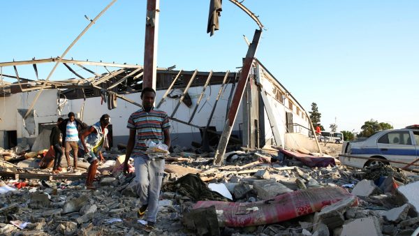 Libya airstrike migrant center 2
