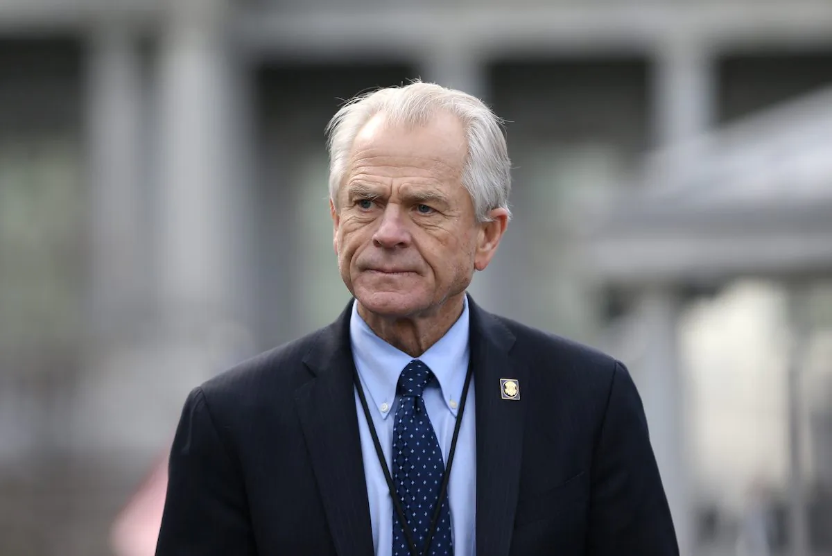 White House trade adviser Peter Navarro listens to a news conference about a presidential executive order relating to military veterans outside of the West Wing of the White House in Washington, on March 4, 2019. (Leah Millis/File Photo/Reuters)