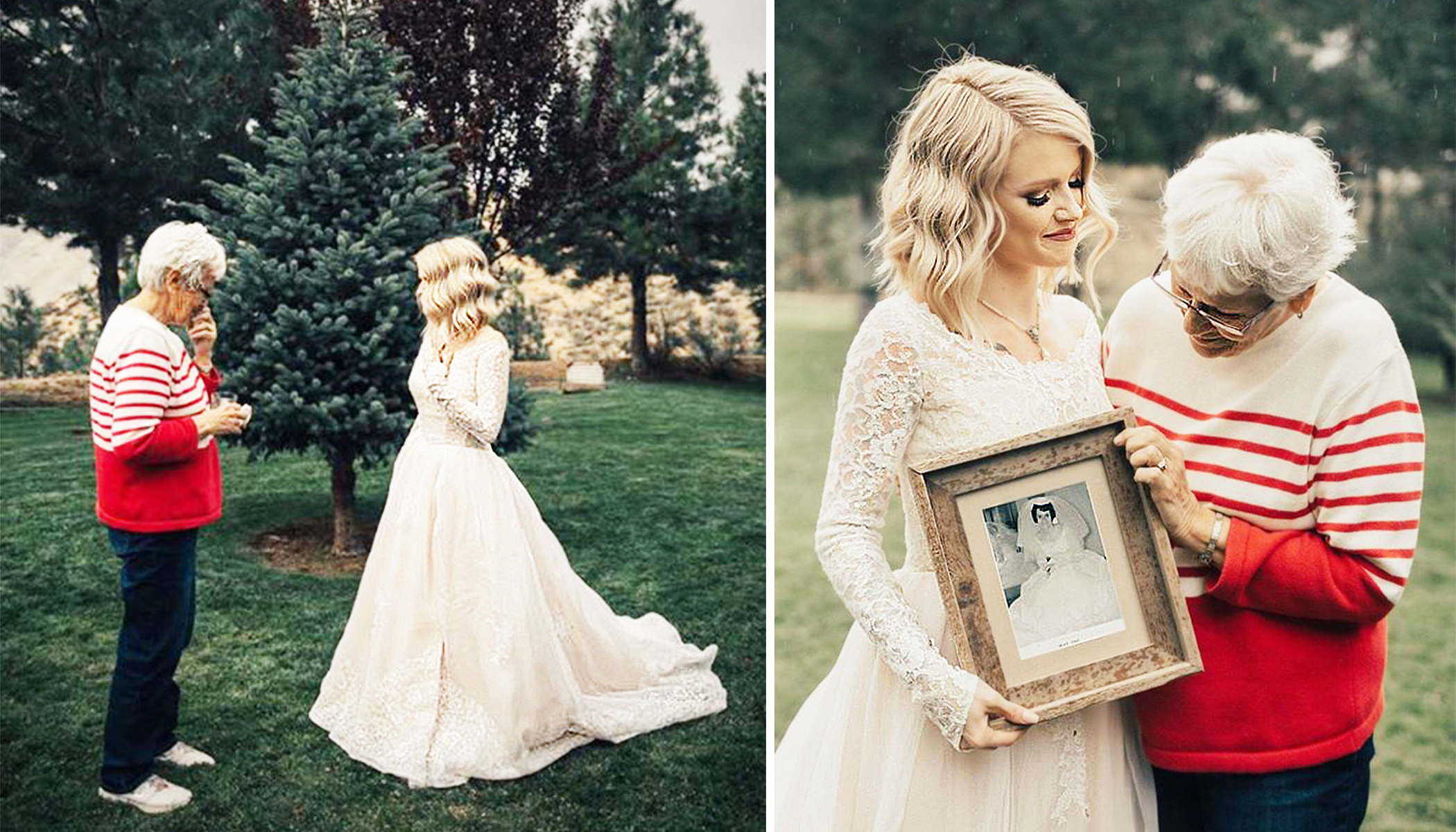Bride Wears Grandmother S Wedding Dress That Hasn T Been Worn