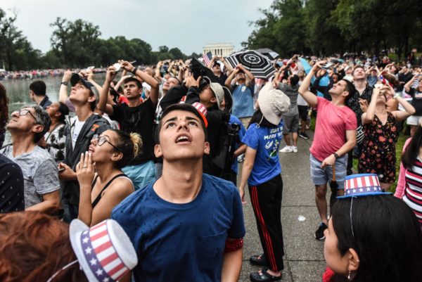 Thousands Gather At National Mall For 4th Of July Festivities And President Trump's Speech