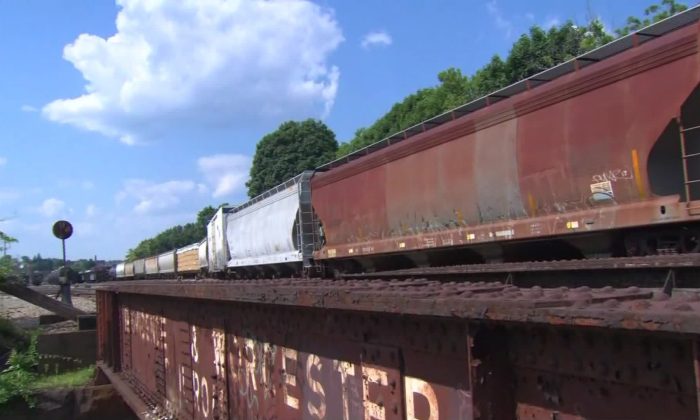Twin baby boys were found alone on July 3, near a railway in Worcester, Massachusetts. (WBZ via CNN)