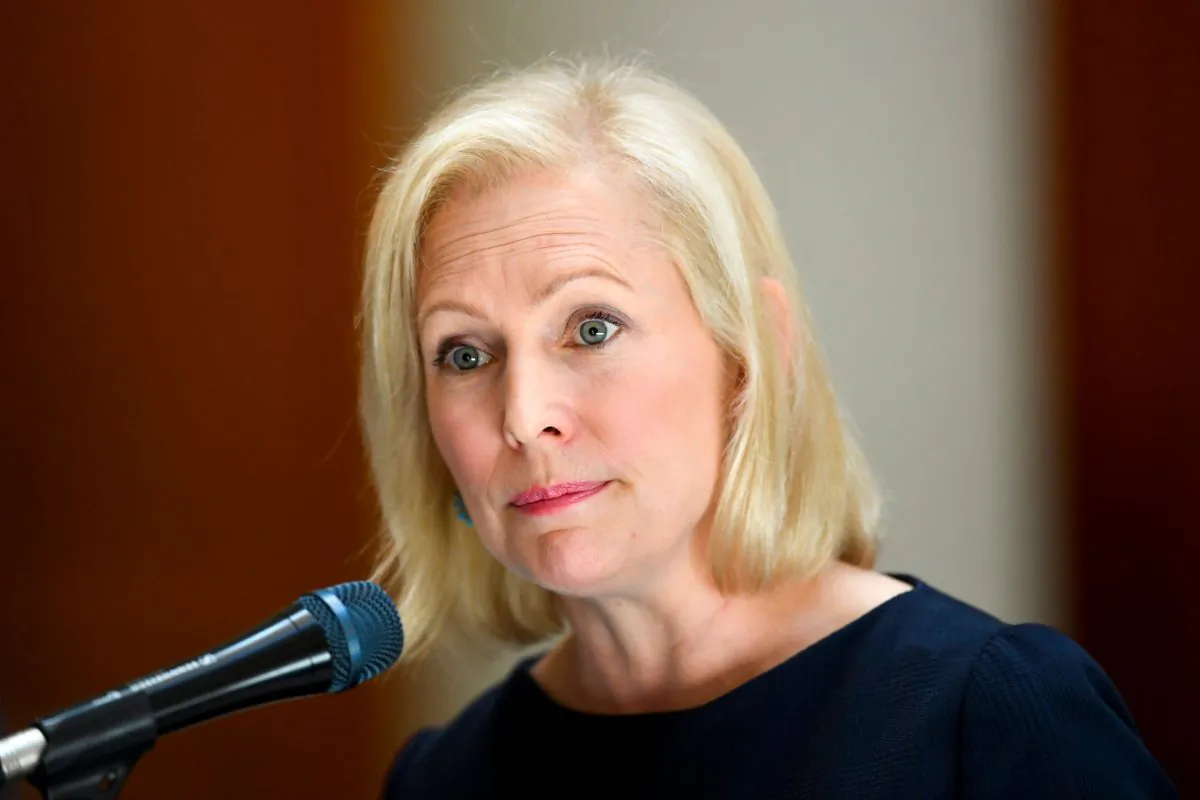 Democratic presidential candidate Sen. Kirsten Gillibrand (D-N.Y.) speaks in Atlanta, Ga. on May 16, 2019. (JOHN AMIS/AFP/Getty Images)