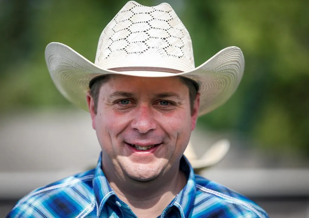 Conservative leader Andrew Scheer, attends a Stampede breakfast in Calgary on July 6, 2019. (Jeff McIntosh/The Canadian Press)