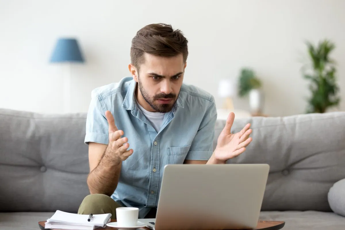 Do you lose your cool when your internet takes forever? Ask yourself why. Does it speed it up? Does it make you feel better? It's likely your thoughts and expectations are leading you to feelings that serve no one, including yourself.(fizke/Shutterstock)