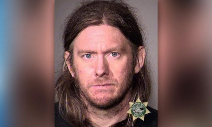 Ryan Bishop was arrested after allegedly breaking into a property in Gresham, Oregon, on July 7, 2019. (Multnomah County Jail)