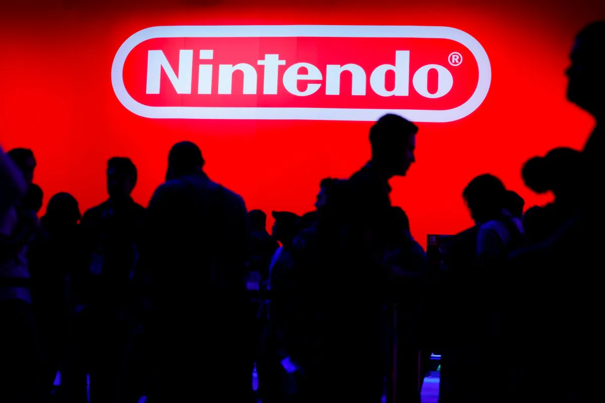A display for the gaming company Nintendo is shown during opening day of E3, the annual video games expo revealing the latest in gaming software and hardware in Los Angeles, California, U.S. on June 11, 2019. (Mike Blake/Reuters)