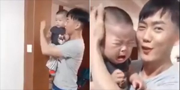 Trick baby cry entertainment