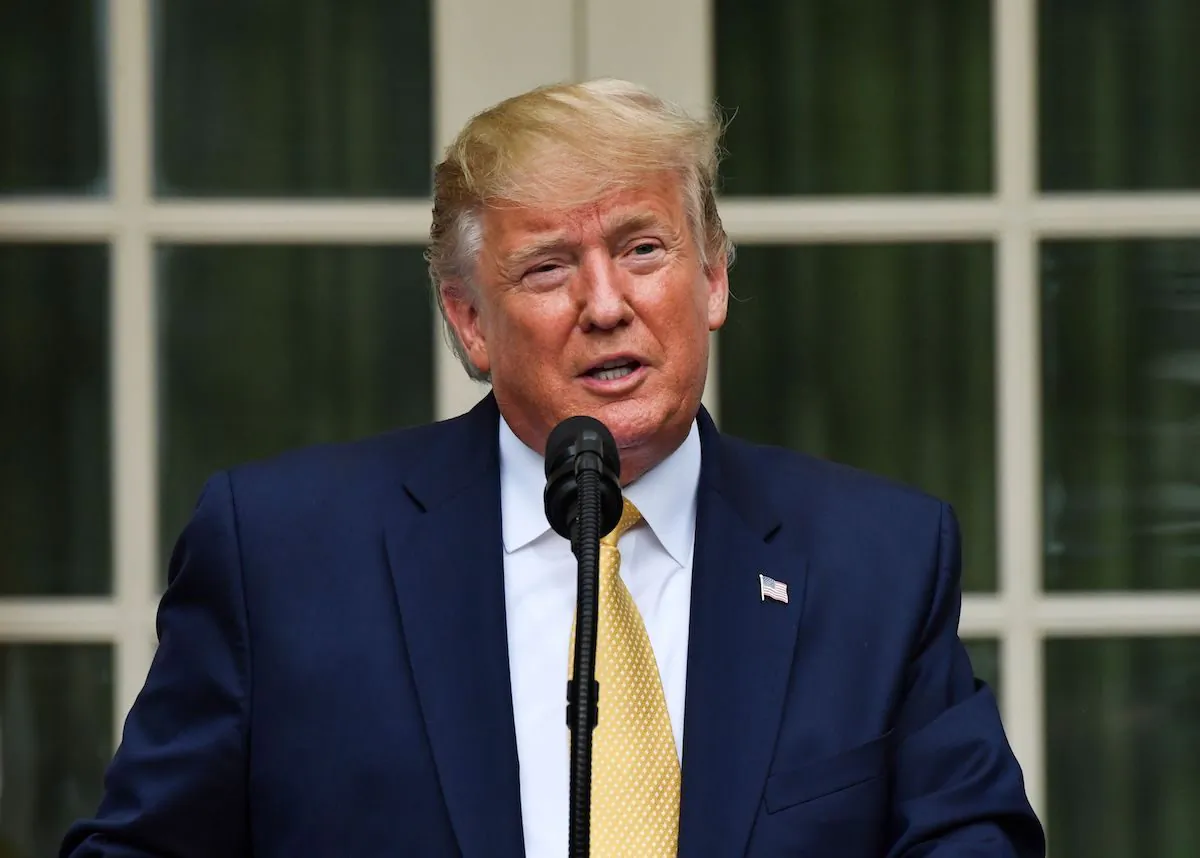 U.S. President Donald Trump delivers remarks on citizenship and the census in the Rose Garden at the White House in Washington, D.C., on July 11, 2019. (Nicholas Kamm/AFP/Getty Images)