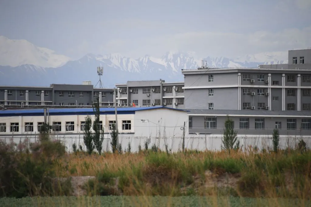 A facility believed to be a re-education camp where mostly Muslim ethnic minorities are detained, in northwestern China's Xinjiang region on June 4, 2019. (Greg Baker/AFP/Getty Images)