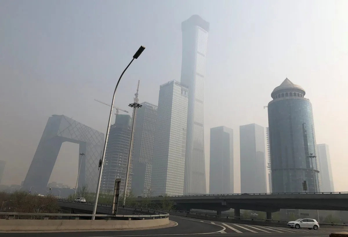 Buildings are seen in Beijing's central business area, China, April 1, 2018. Picture taken April 1, 2018. (Reuters/Jason Lee/File Photo)
