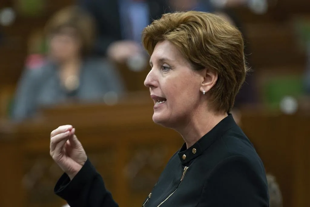 Agriculture Minister Marie-Claude Bibeau responds to a question during Question Period in the House of Commons on April 29, 2019 in Ottawa. (Adrian Wyld/The Canadian Press)