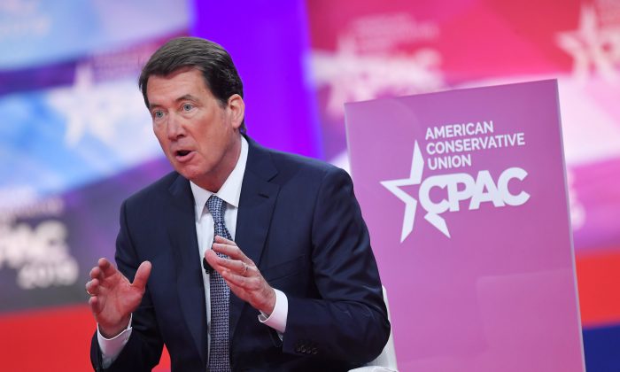 U.S. Ambassador to Japan Bill Hagerty speaks during the annual Conservative Political Action Conference in Maryland on March 1, 2019. (Mandel Ngan/AFP/Getty Images)