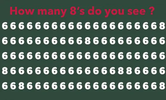 How Many 8s Are Hiding in This Tricky Photo? Most People Get This Wrong!