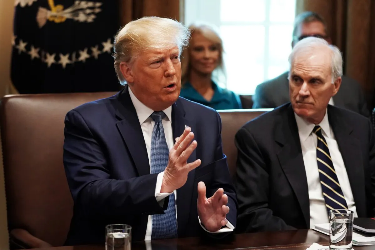 President Donald Trump presides over a cabinet meeting at the White House in Washington on July 16, 2019. (Chip Somodevilla/Getty Images)