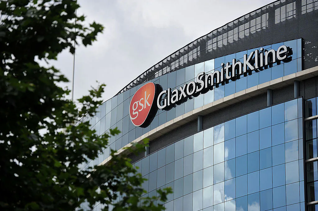 The headquarters of pharmaceutical company GlaxoSmithKline in west London on July 29, 2013. (Ben Stansall/AFP/Getty Images)