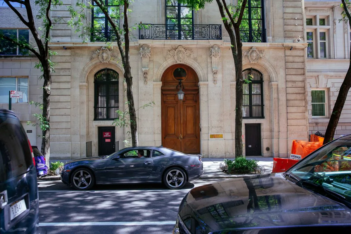The exterior of the residence owned by Jeffrey Epstein on the Upper East Side in New York City is seen on July 15, 2019. (Kevin Hagen/Getty Images)