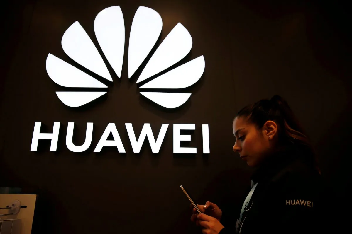 Huawei signage is pictured at their store at Vina del Mar, Chile on July 14, 2019. (Rodrigo Garrido/Reuters)