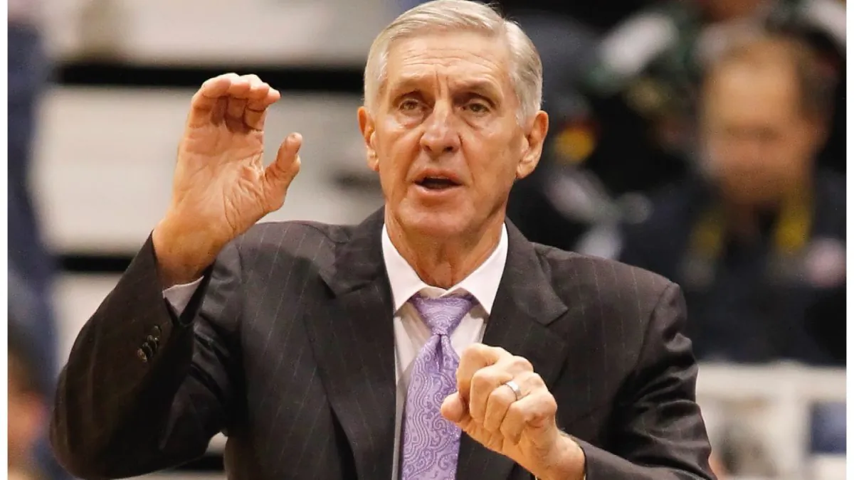 Head coach of the Utah Jazz Jerry Sloan calls a play during a game against the Miami Heat during the first half of an NBA game at Energy Solutions Arena in Salt Lake City, Utah on Dec. 8, 2010. (George Frey/Getty Images)