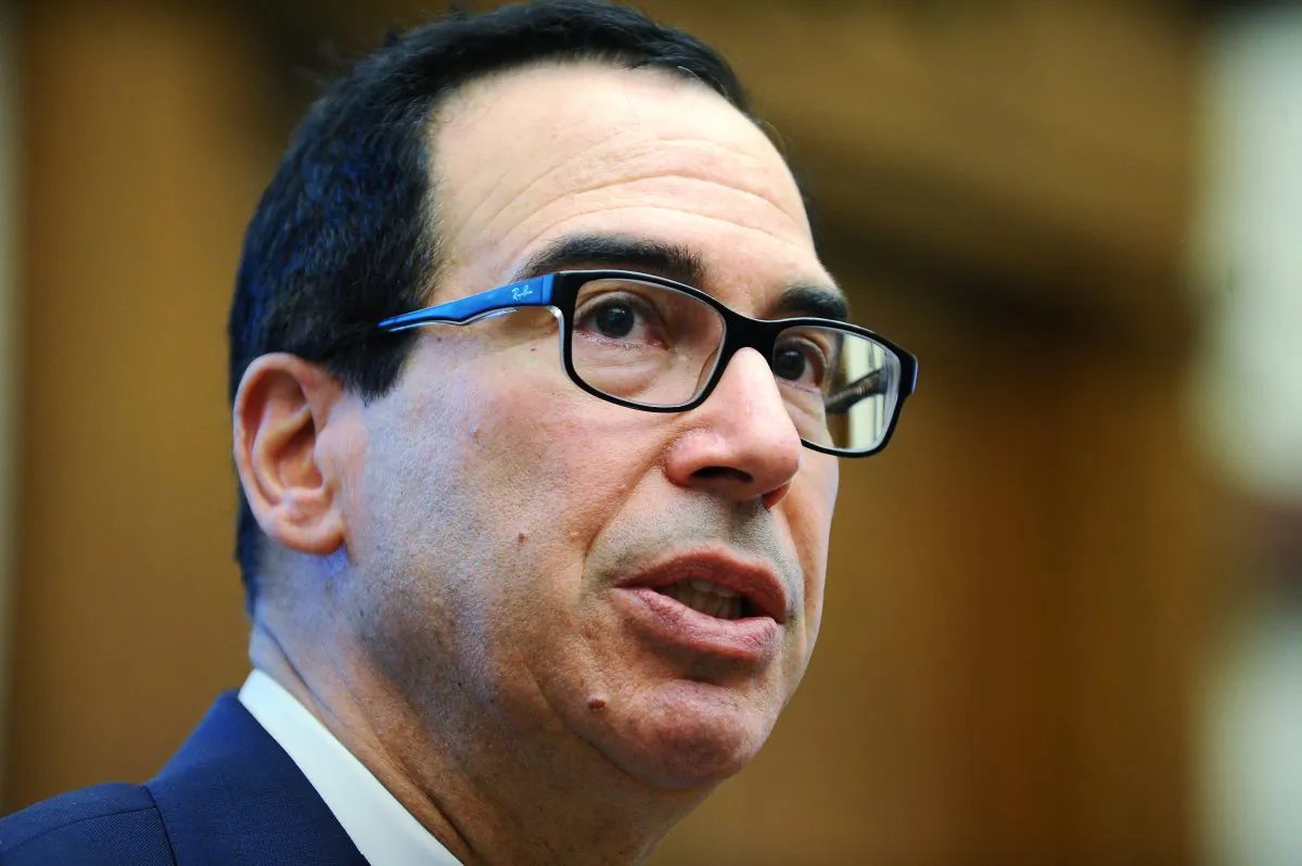 Treasury Secretary Steven Mnuchin testifies before the House Financial Services Committee hearing on "The Annual Testimony of the Secretary of the Treasury on the State of the International Financial System" in Washington, D.C. on May 22, 2019. (Mary F. Calvert/Reuters)