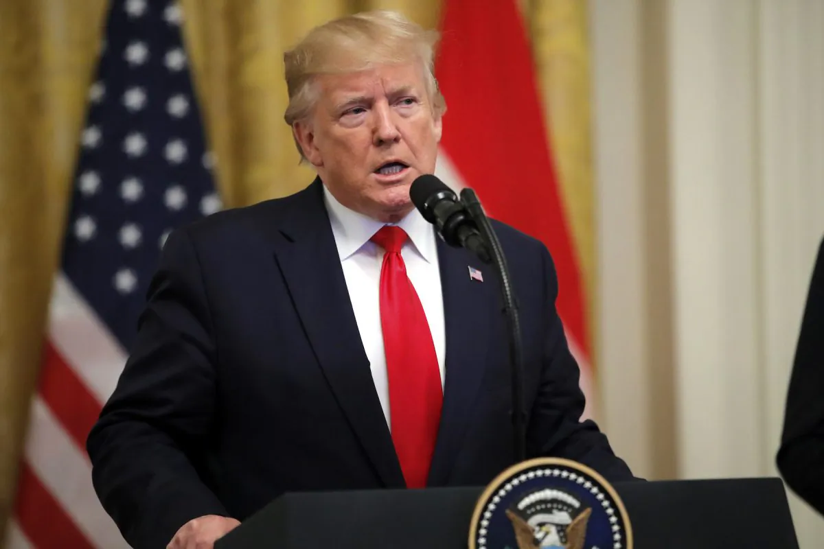 President Donald Trump at an event in the East Room of the White House in Washington, on July 18, 2019. (AP Photo/Carolyn Kaster)
