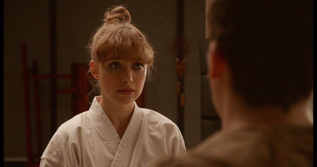woman and man in a dojo