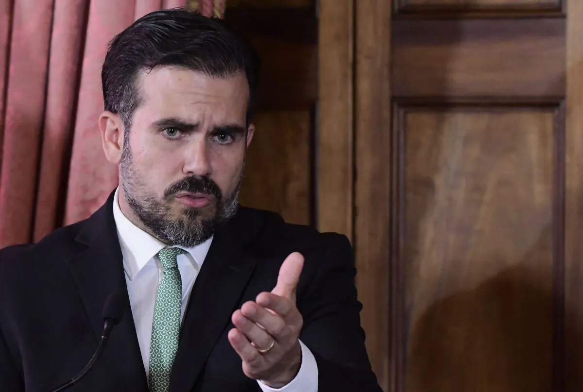 Puerto Rico Gov. Ricardo Rossello speaks during a press conference in La Fortaleza's Tea Room, in San Juan, Puerto Rico, on July 16, 2019. (Carlos Giusti/AP Photo)