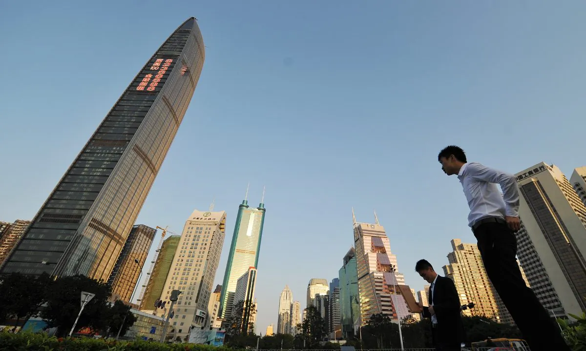Skyline of Shenzhen in Guangdong Province, China, in this undated photo. (Peter Parks/AFP/Getty Images)