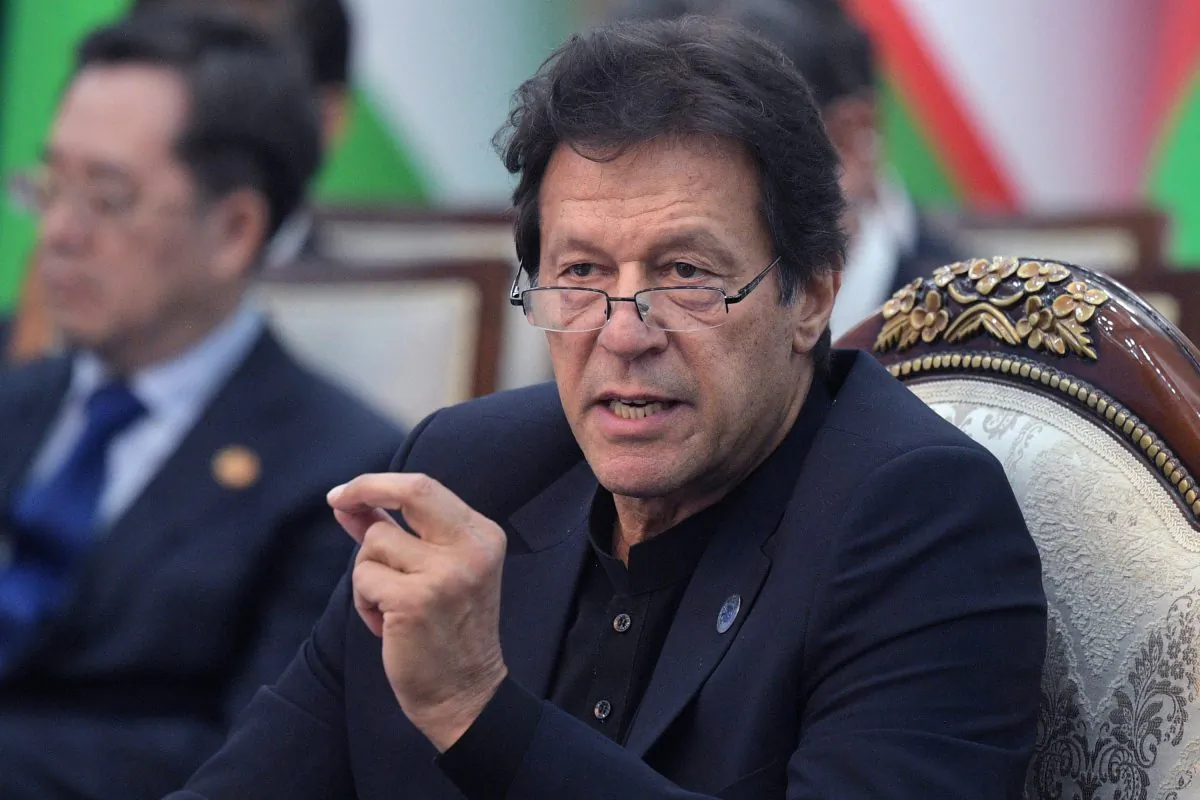 Pakistani Prime Minister Imran Khan attends a meeting of the Shanghai Cooperation Organisation (SCO) Council of Heads of State in Bishkek on June 14, 2019. (Alexey Druzhinin/AFP/Getty Images)