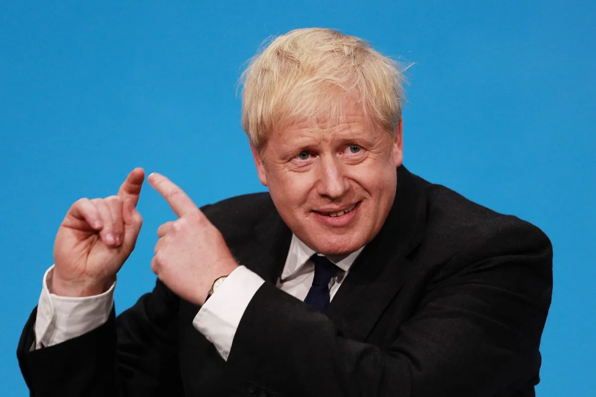 Boris Johnson talks at the final hustings of the Conservative leadership campaign at ExCeL London on July 17, 2019 in London, England. (Dan Kitwood/Getty Images)