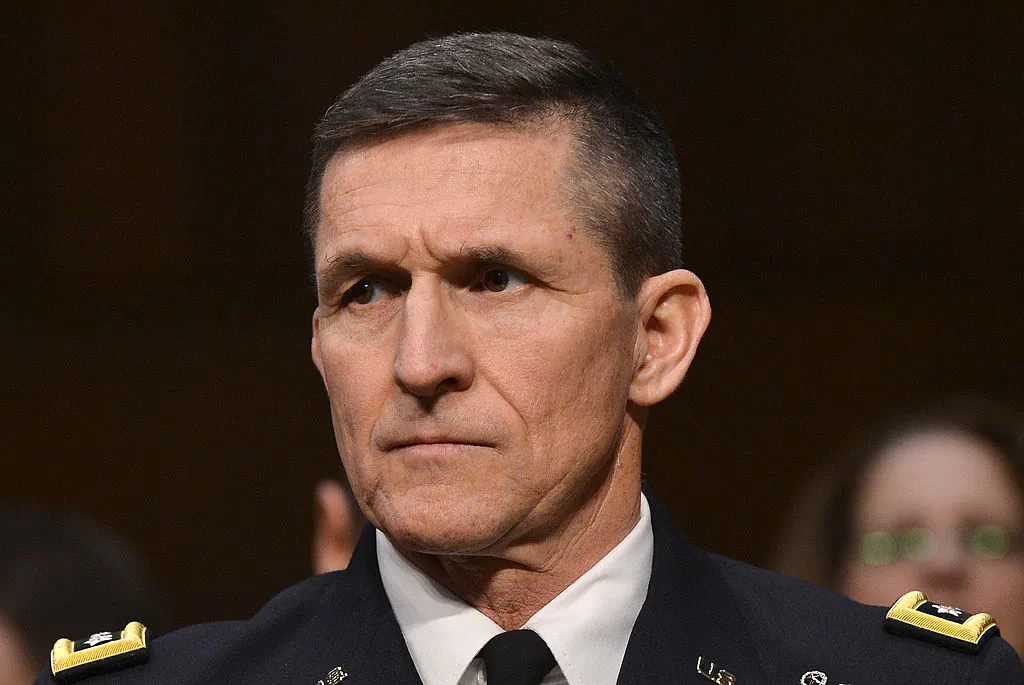 Then-Defense Intelligence Agency Director Lt. Gen. Michael Flynn testifies before a full committee hearing on "Current and Projected National Security Threats to the United States" at the Hart Senate Office Building in Washington on March 12, 2013. (JEWEL SAMAD/AFP/Getty Images)