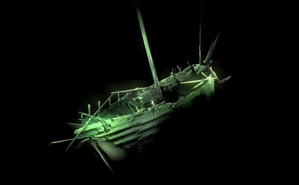 A 3D computer image of the shipwreck in the Baltic Sea. (Deep Sea Productions/MMT)