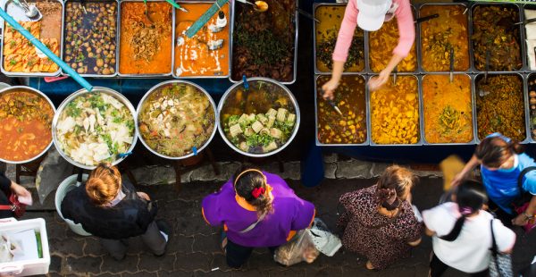 Thai food on the streets in Bangkok