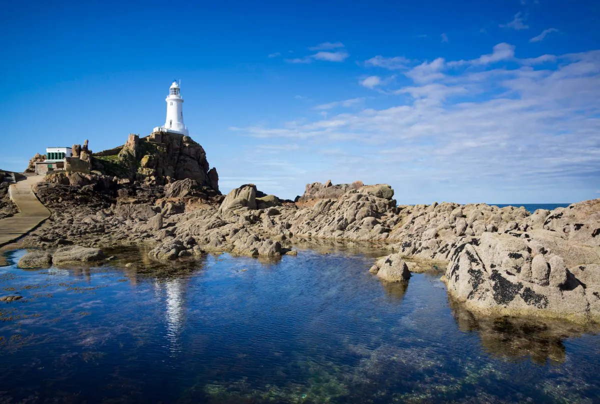 La Corbière Lighthouse in St. Brélade, Jersey. (David Genders)