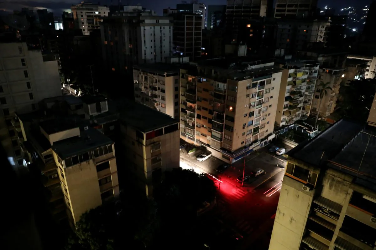 A general view is seen during a blackout in Caracas, Venezuela July 22, 2019. (Reuters/Manaure Quintero)