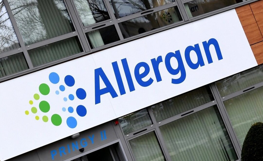 The Allergan group headquarters in Pringy, eastern France on Nov. 7, 2017. (Jean-Pierre Clatot/AFP/Getty Images)