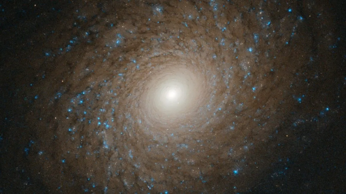 More than 70 million light years away from our solar system is a stunning spiral galaxy recently observed by the Hubble Space Telescope. (ESA/Hubble & NASA, L. Ho via CNN)