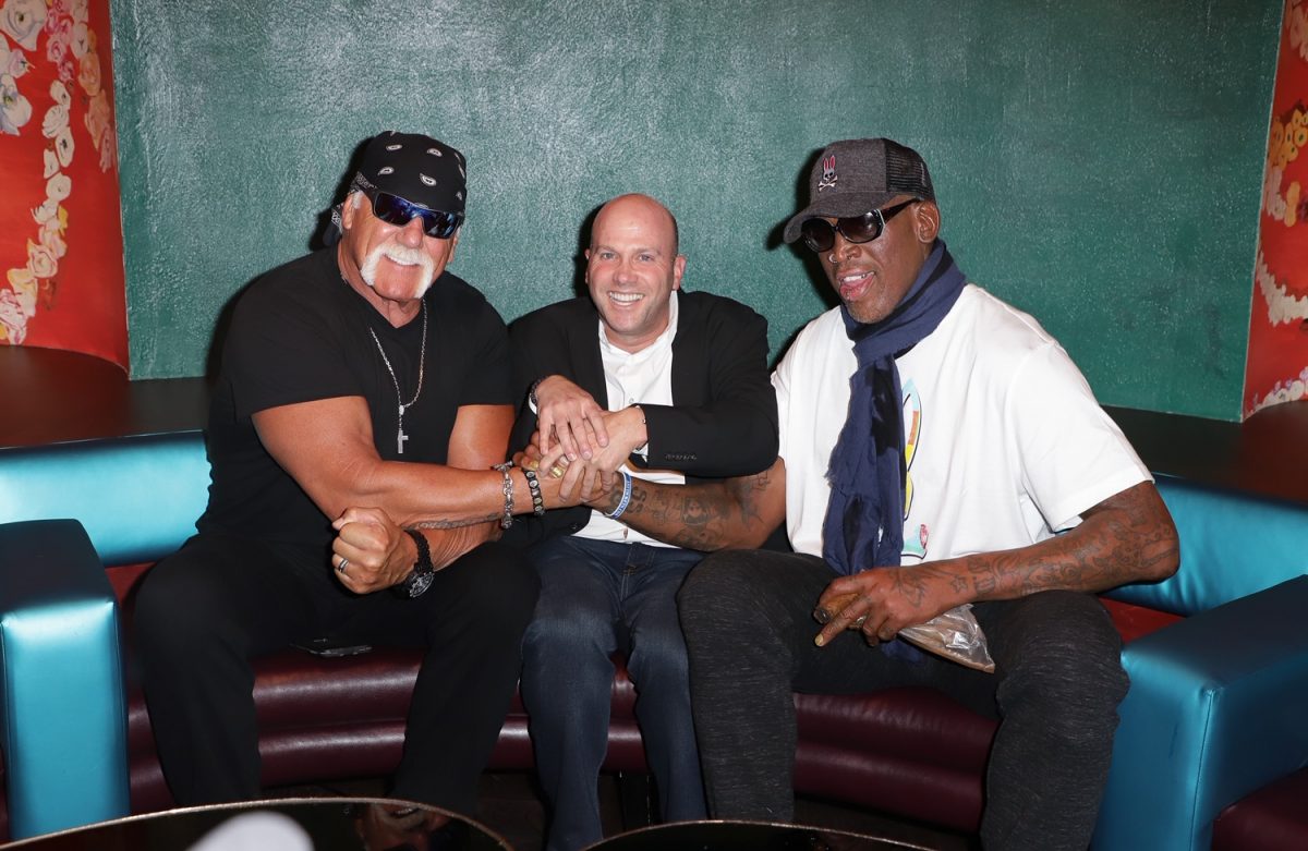 (L-R) Hulk Hogan, Darren Prince, and Dennis Rodman. (Courtesy of Darren Prince)
