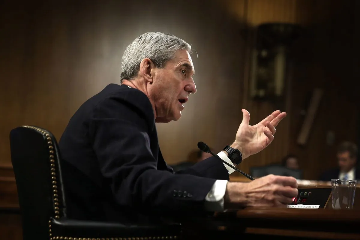 Former FBI Director Robert Mueller testifies during a hearing before the Senate Judiciary Committee on Capitol Hill in Washington on June 19, 2013. (Alex Wong/Getty Images)