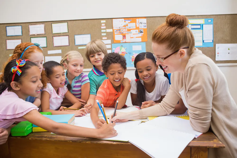 Great teachers care about their students. They set high standards and challenge the students to meet them.  (Shutterstock)