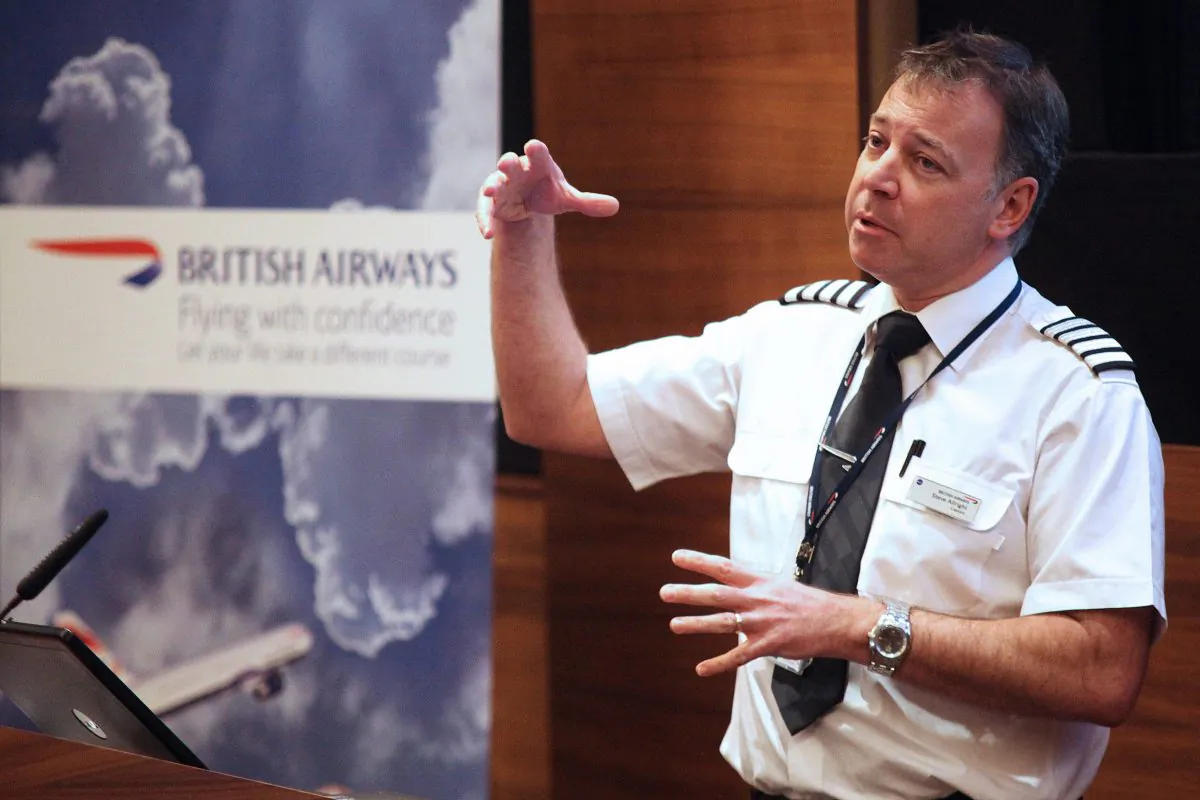 Captain Steve Allright has run the British Airways' Flying with Confidence courses for 24 years.(Courtesy of British Airways)