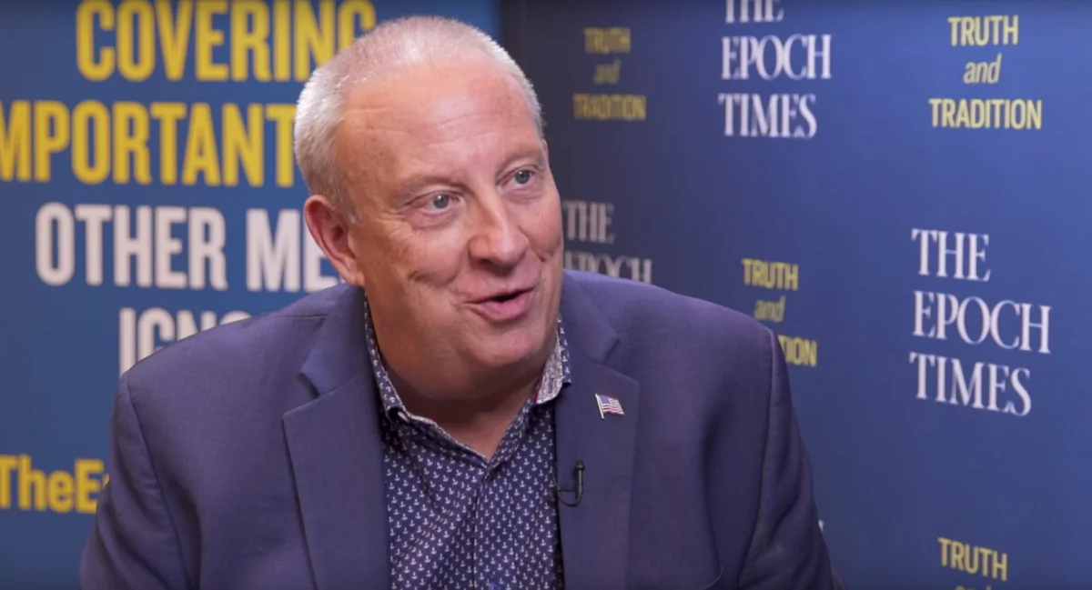 Radio host Mike Gallagher speaks with The Epoch Times Editor-in-Chief Jasper Fakkert on July 24, 2019. (The Epoch Times)